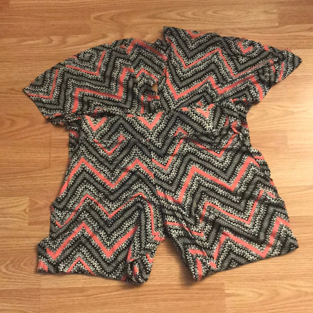 Soft Print Wide Leg Pants
